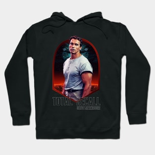 Arnold Schwarzenegger Total Recall Inspired Fan Art Design Hoodie